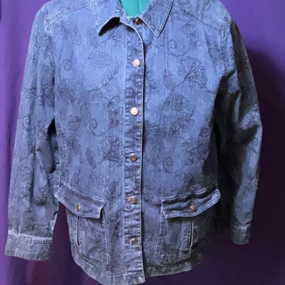 Alfred Dunner women’s plus size denim jacket, size 16W